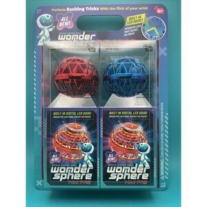 WonderSphere‎ Mini Pro Magic Hover Ball, Interactive LED, USB, 2-Pack, BRAND NEW